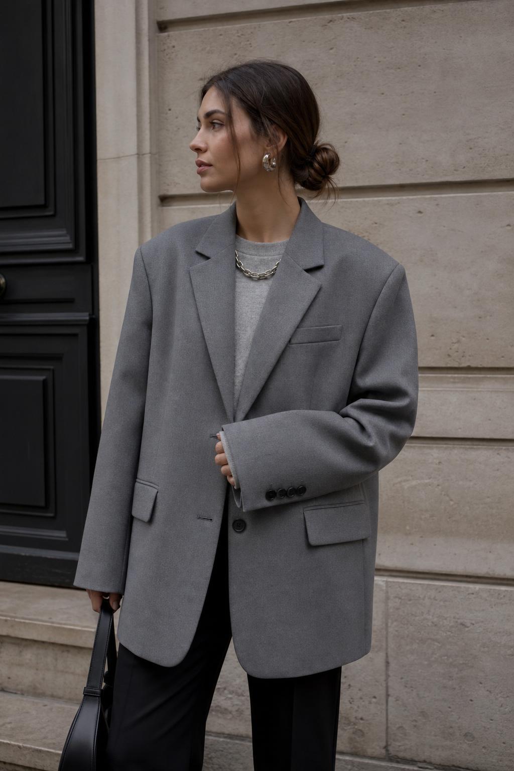 OOTD Blazer in Grey