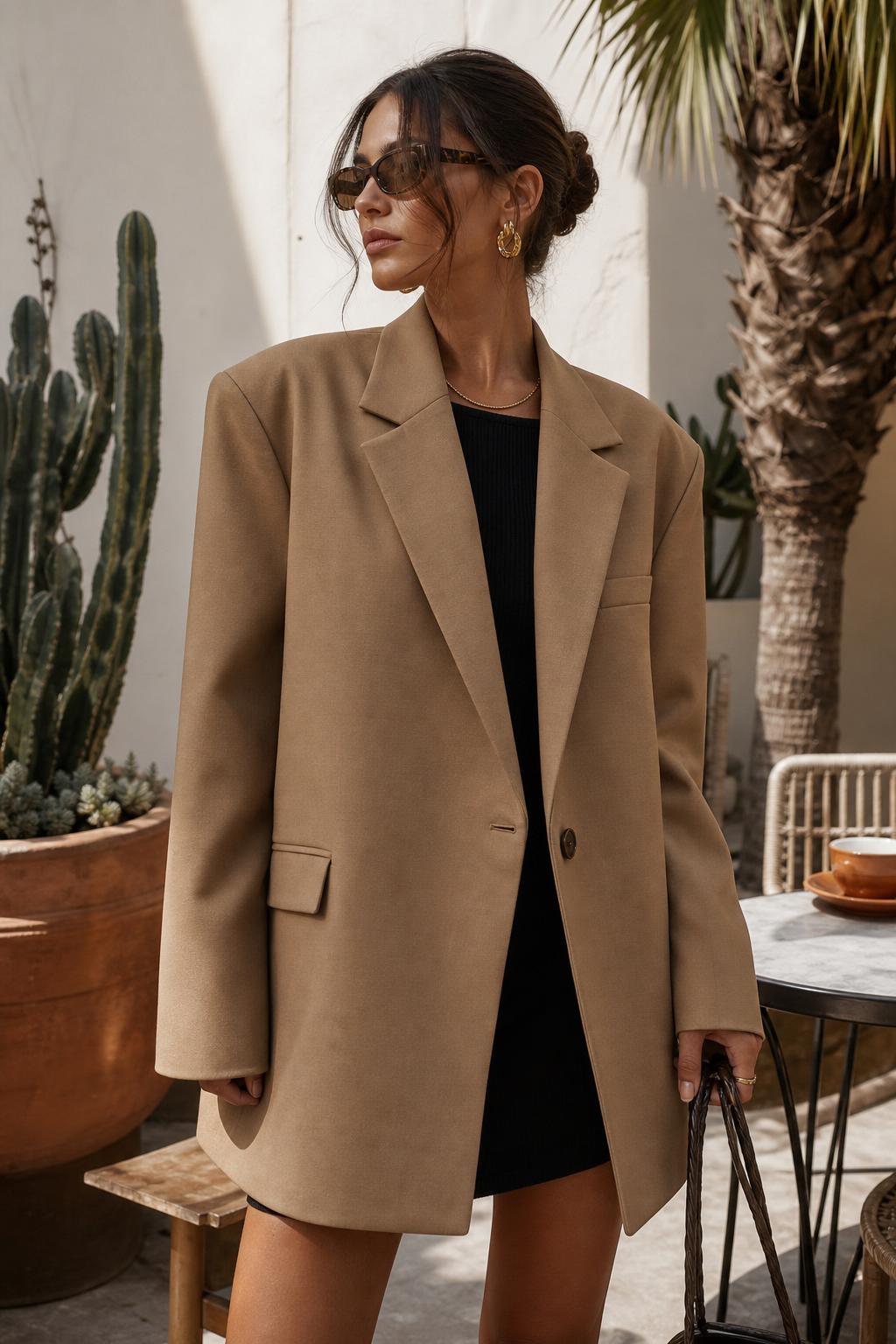 OOTD Blazer in Khaki